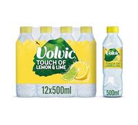 Volvic Touch of Fruit Low Sugar Lemon & Lime Natural Flavoured Water ,12 x 500ml