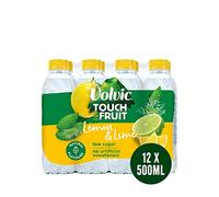 Volvic Touch of Fruit Low Sugar Lemon & Lime Natural Flavoured Water ,12 x 500ml
