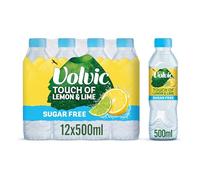 Volvic Touch of Fruit Sugar Free Lemon Flavoured Water, 12x500ml