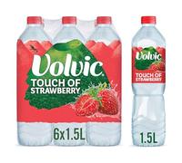 Volvic Touch of Fruit Strawberry Flavoured Water, 6x1.5L