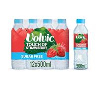 Volvic Touch of Fruit Sugar Free Strawberry Flavoured Water, 12 x 500 ml