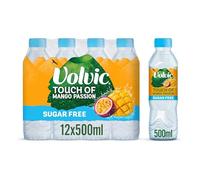 Volvic Touch of Fruit Sugar Free Mango Passion Flavoured Water, 12x500ml