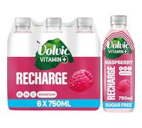 Volvic Vitamin + Raspberry Recharge- Vitamin Flavoured Water Sugar Free 6x750ml