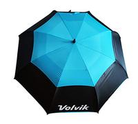 Volvik 62" Dual Canopy Umbrella - High Wind Resistance. Blue/Black.