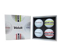 Volvik Condor S3 & S4 Golf Ball Trial Pack - 4 Ball Set, Tour Soft Feel, Premium Urethane Cover, High Distance & Control, White Carbon Technology