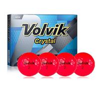 Volvik Crystal Golf Balls - Red
