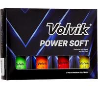 Volvik Powersoft Assorted Mix Golf Balls - New for 2025, 75 Compression, Glossy, 2 Piece Single Core, Multi-Colour, 12 Pack