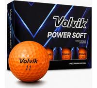 Volvik Powersoft Orange Golf Balls - New for 2025, 75 Compression, Glossy, 2 Piece Single Core, High Visibility, 12 Pack