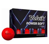 Volvik Powersoft Red Golf Balls - New for 2025, 75 Compression, Glossy, 2 Piece Single Core, Bold Red, 12 Pack
