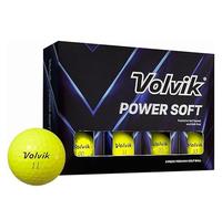 Volvik Powersoft Yellow Golf Balls - New for 2025, 75 Compression, Glossy, 2 Piece Single Core, High Visibility Yellow, 12 Pack