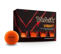 Volvik ViMat Orange Golf Balls - New for 2025, 85 Compression, Matte, 2 Piece Single Core, Vibrant Orange, 12 Pack