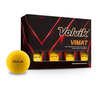 Volvik ViMat Yellow Golf Balls - New for 2025, 85 Compression, Matte, 2 Piece Single Core, Bright Yellow, 12 Pack