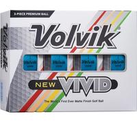 Volvik Vivid Golf Balls: Matte Blue, Dozen