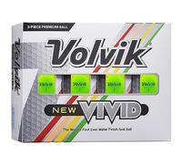 Volvik Vivid Golf Balls: Matte Green, Dozen