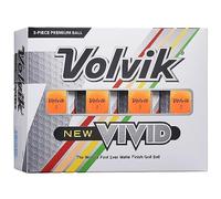 Volvik Vivid Golf Balls: Matte Orange, Dozen