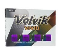 Volvik Vivid Golf Balls - Matte Purple, Dozen