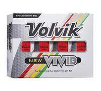 Volvik Vivid Golf Balls - Matte Red, Dozen