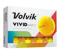Volvik Vivid Soft Matte Finish Yellow Golf Balls (One Dozen)