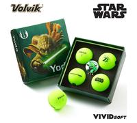 Volvik Vivid Soft Star Wars Golf Ball Gift Sets (Yoda, 4 Pack)