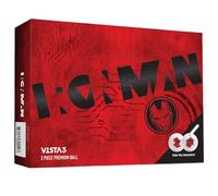 Volvik x Marvel, Vista3 Colored Marker - Iron Man Golf Balls (One Dozen)