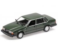 Volvo 740 GL 1986 dark green diecast model car 155171702 Minichamps 1:18