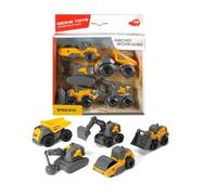Dickie Toys Volvo Micro Workers Construction Vehicles Toy Set Pack of 5 Ages 3+
