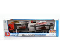 Volvo Fh16 Globetrotter 750 Xxl Red + Land Rover Lrx 1:43 Model BBURAGO
