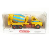 Volvo N10 Concrete Mixer (Corn Yellow/Light Blue) 1973-1985 1:87 Wiking