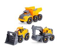 Dickie Toys Set Of Volvo Construction Equipment Vehicles 26 Cm 3 Units Yellow Kids