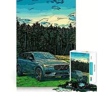 Volvo XC in Nature 1000 Piece Jigsaw Puzzles Mind Challenge Toy High Precision Die Cut Amusing Challenge for Waiting Time (38x26cm)