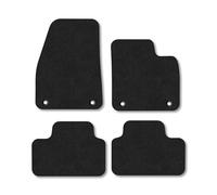 Volvo XC40 (2017+) [MANUAL] Car Mats Accessories Tailored Fit Carpet Floor Mats Non Slip Black Trim Full Coverage Compatible Accessory Front Rear Set Anti Slip Granulated Backing Hand-Finished Clips