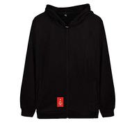 Volwassan Womens Zip Hoodie Oversized Winter Thickened Kpop BTS Hoodie Love Yourself Girls Unisex Jumper Sweatshirt Hoodies, Black, XS