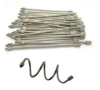 VOLWCO 50 Pack Flexible Misting System Nozzle Extension 3/16 UNC, Mist Nozzle Extension Pole, Atomization Sprayer Nozzle Extensions Misting Extended Pole(Size:Pole 50cm)