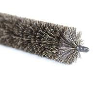 vom Pullach Hof Radiator Brush, Goat Bristles, Plastic Coated Stainless Steel Wire, Length 115 cm, Short Head Approx. 23.5 cm