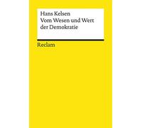 Vom Wesen und Wert der Demokratie