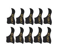 Vomeko 10 Pcs Guitar Pickguard with Dragon Pattern,PVC Pickguard for 40in and 41in Guitar,Two Colors: Gold and Silver(golden)