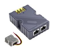 Vomeko 150W GigE PoE Injector with S URGE & ESD Protection, DC Step Up Converter 12V to 48V Included for V2 Internet Kit Satellite Network Gigabit Ethernet, 48 to 57V Input