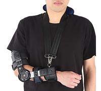 Vomeko Adjustable Hinged Elbow Brace, Adjustable Post OP ROM Elbow Brace,Right Arm Support for Fracture Recovery and Injury Rehabilitation