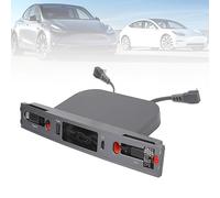 Vomeko Car USB Hub C HARGER for T.esla Model.Y (2021-2024) and Model.3 (2021-2023) - Multi Port Retractable Docking Station with Fast Charging Cable for Center Console