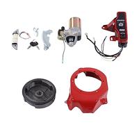 Vomeko Electric Starter Kit for GX160 Electric Start Kit Flywheel Ignition Switch Kit Compatible,with Large Cover for GX160 5.5HP GX200 6.5HP, 2KW 3KW Generators