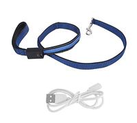 Vomeko LED Dog Leash,Safety LED Dog Leash,Lighted Dog Leash,Telescopic Night Safety Luminous Dog Traction Rope,for Small Medium Large Dogs Walking at Night (Blue)