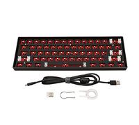 Vomeko Mechanical Keyboard DIY Kit - 61 Keys Wireless Gaming Keyboard, BT 3.0/5.0 Type C, RGB Backlit, Modular Design, Hot Swappable Keys, Compact and Customizable (Black)