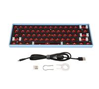 Vomeko Mechanical Keyboard DIY Kit - 61 Keys Wireless Gaming Keyboard, BT 3.0/5.0 Type C, RGB Backlit, Modular Design, Hot Swappable Keys, Compact and Customizable (Blue)