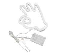 Vomeko Okay Hand Gesture Neon Sign, LED Neon Lights for Bedroom Fingers, Illuminate Your Space with Okay Sign Neon Lights, Perfect Wall Decor for Bedrooms and Living Rooms Warm White