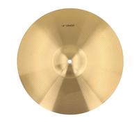 Vomeko Professional Brass Crash Cymbal Crisp Bright Jazz Cymbal for Drum Kits Durable Brass Construction for Live Performances, Studio Recording Practice (14 Inch)