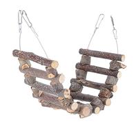 Vomeko Rat Bendy Long Suspension Bridges,Pet Hamster Climbing Ladder Toys, Wooden Pet Ladder,Hamster Cage Climbing Ladder, for Hamster Mouse Squirrel Parrot (40cm)