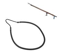 Vomeko Rubber Fishing Hand Speargun Pole Spear Sling - Heavy-Duty Rubber Sling for Polespear, Hawaiian Sling, and Speargun Pole Spear,5x10mm Diameter(black)