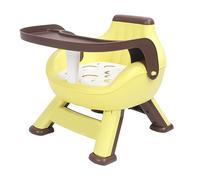 Vomeko Toddler Feeding Chair,Baby Dinning Chair, Baby Dinning Chair with Backrest Sound Cushion,Spine Protection Kids Floor Feeding Chair, (Yellow)