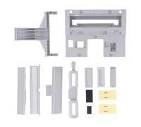 Vomeko Transparent Case Fit for SNES US Version Retro Game Console Replacement Housing Shell with Power Reset Keys (Gray)