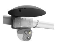 VOMENC 2 in 1 Security Camera Sun Rain Cover for All 1/4'' Thread with Gutter Mount Compatible with AOSU SolarCam D1 SE/Lite/Max,eufy,TP-Link Tapo,SEHMUA,Reolink,Cinnado B6 Security Camera (Black)